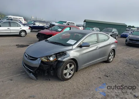 2013 Hyundai Elantra Gls from USA, damaged, VIN KMHDH4AE9DU931411